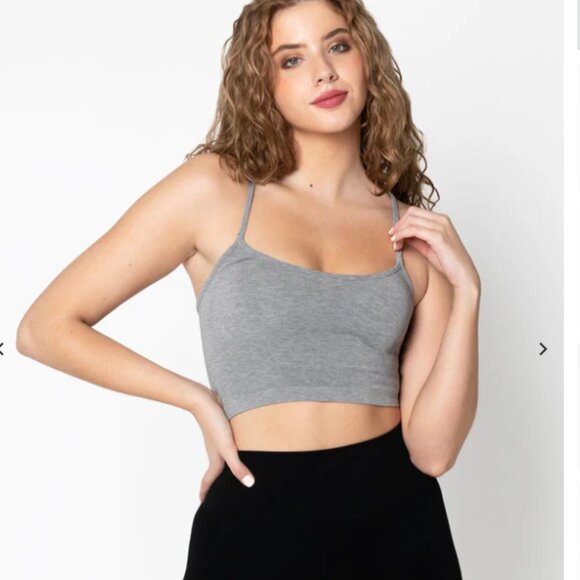 C'est Moi Crop Tankini Heather Silver - Picture 3 of 4